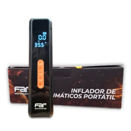 Inflador Compresor de Aire Portátil Digital Moto Auto FAR 12V